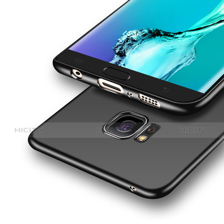 Samsung Galaxy S7 Edge G935F用ハードケース プラスチック 質感もマット M06 サムスン ブラック