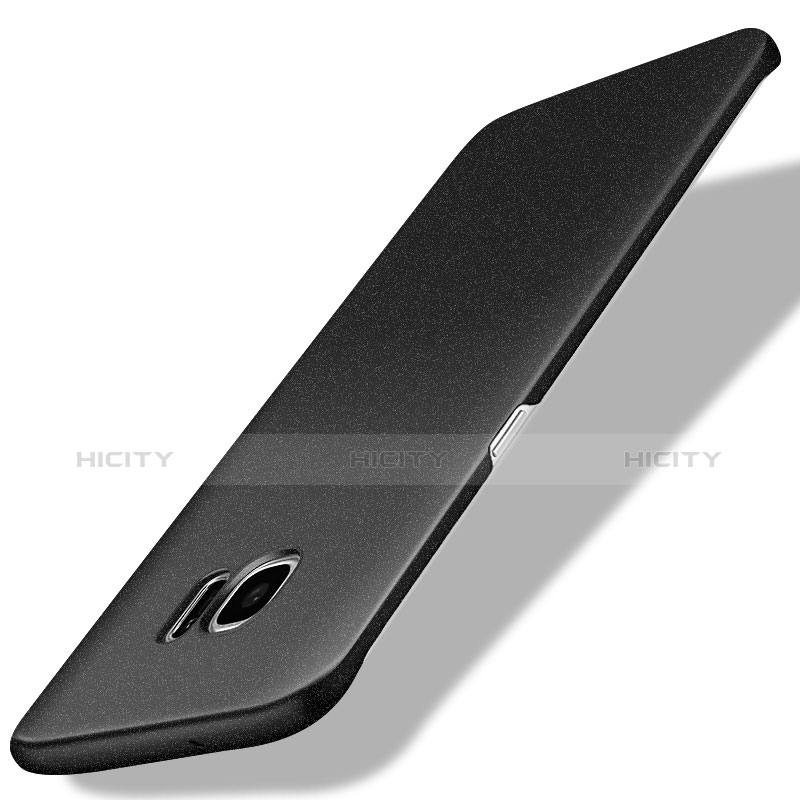 Samsung Galaxy S7 Edge G935F用ハードケース プラスチック 質感もマット M07 サムスン ブラック