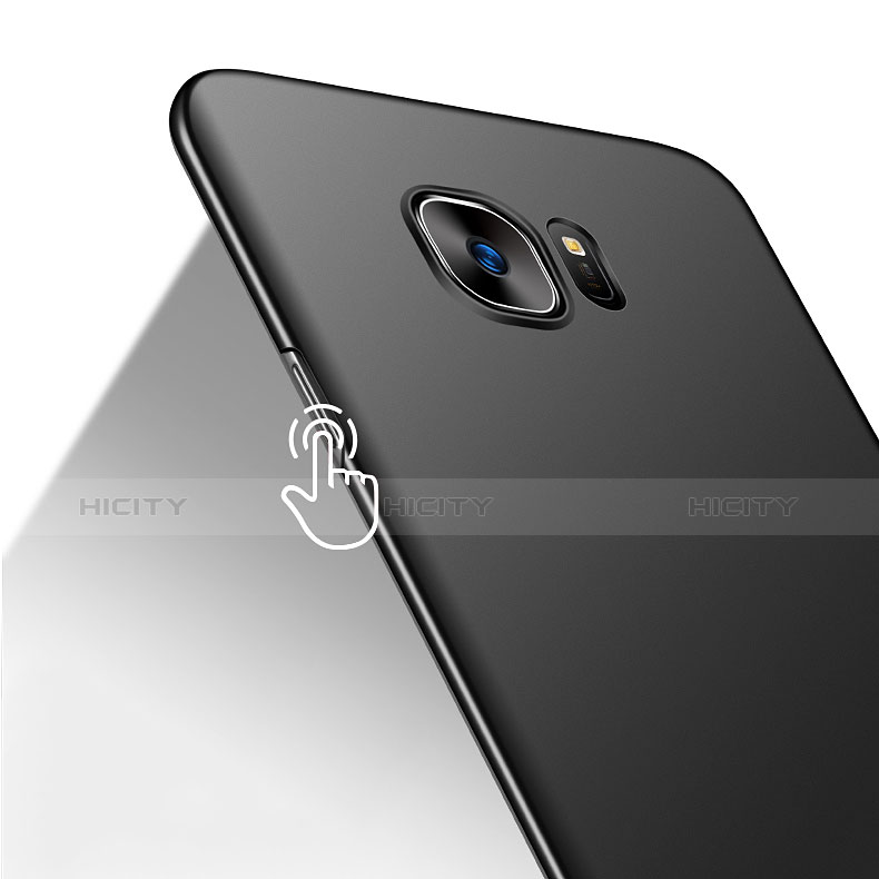 Samsung Galaxy S7 Edge G935F用ハードケース プラスチック 質感もマット M08 サムスン ブラック