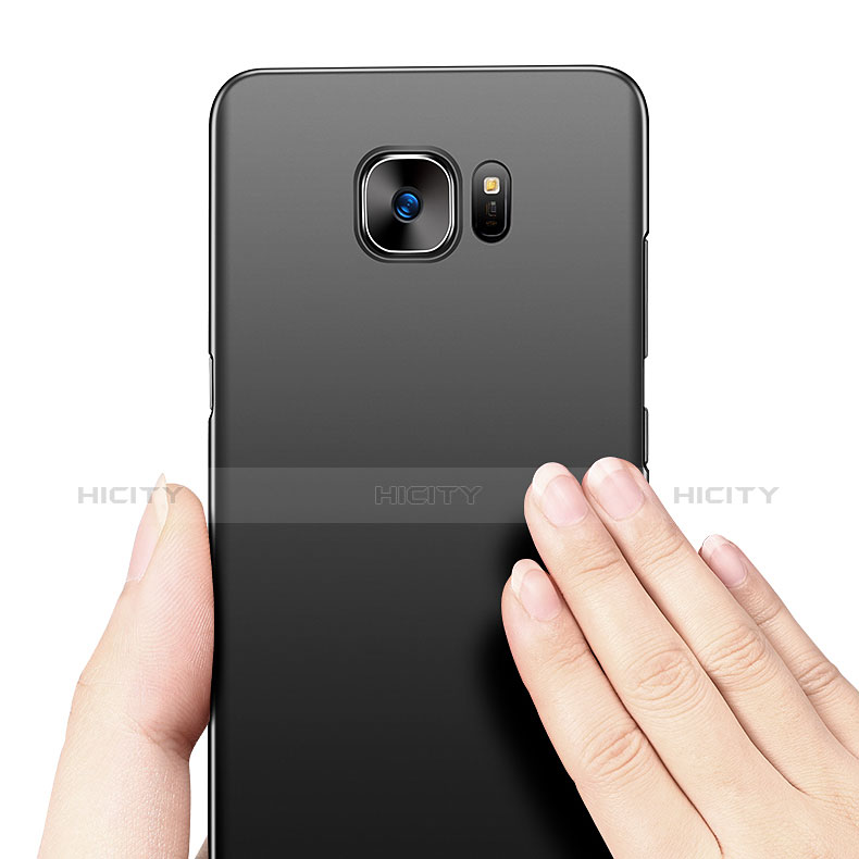 Samsung Galaxy S7 Edge G935F用ハードケース プラスチック 質感もマット M08 サムスン ブラック