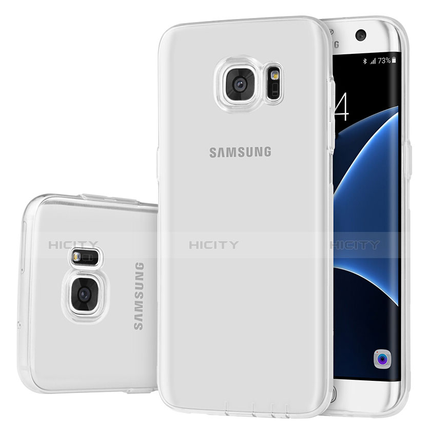 Samsung Galaxy S7 Edge G935F用極薄ソフトケース シリコンケース 耐衝撃 全面保護 クリア透明 T07 サムスン クリア