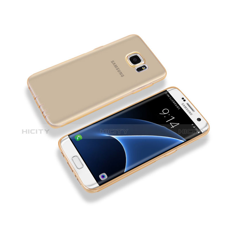 Samsung Galaxy S7 Edge G935F用極薄ソフトケース シリコンケース 耐衝撃 全面保護 透明 H01 サムスン 