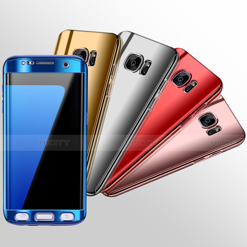 Samsung Galaxy S7 Edge G935F用ハードケース プラスチック 質感もマット 前面と背面 360度 フルカバー P01 サムスン 