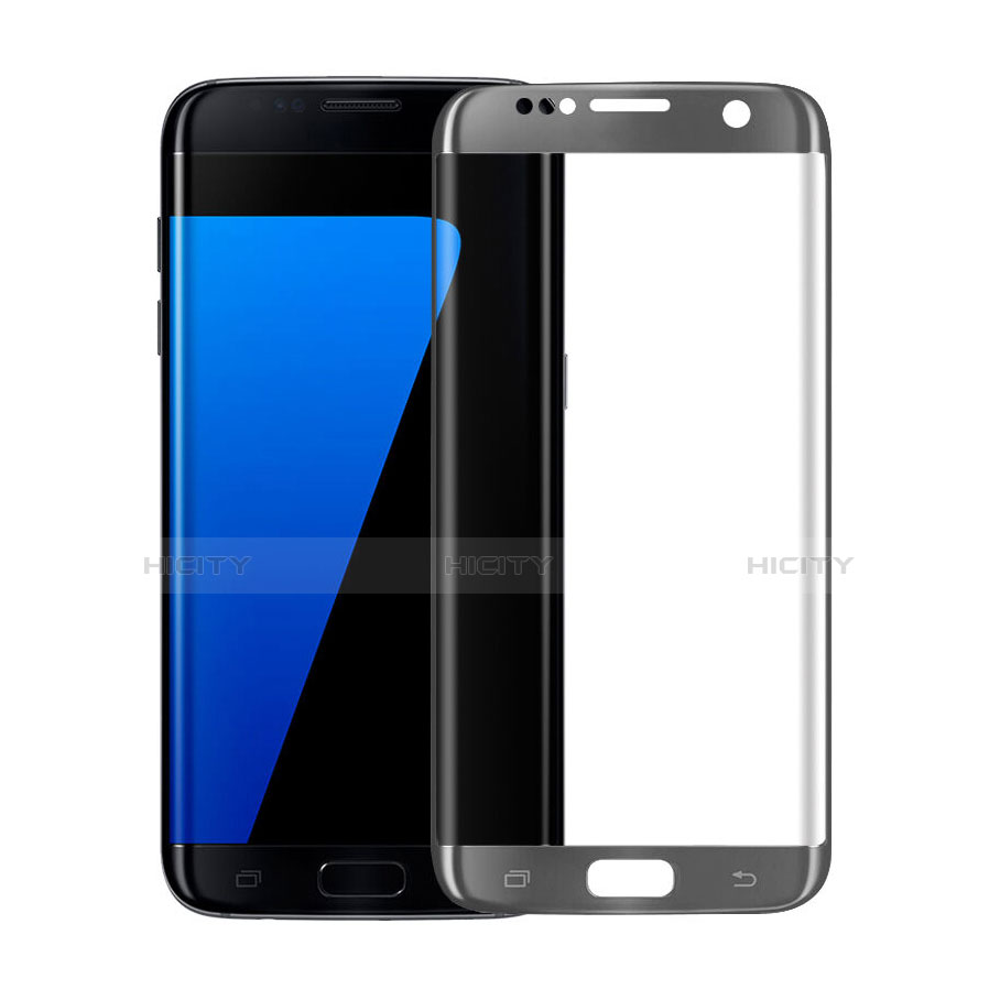 Samsung Galaxy S7 Edge G935F用強化ガラス フル液晶保護フィルム サムスン ブラック