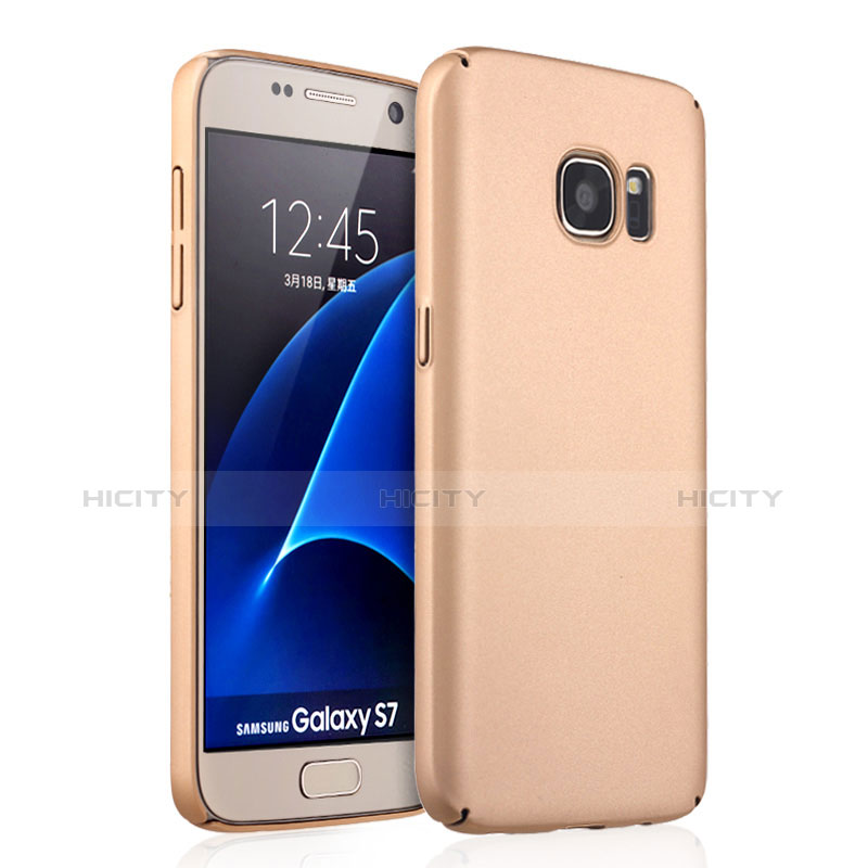 Samsung Galaxy S7 G930F G930FD用ハードケース プラスチック 質感もマット サムスン ゴールド