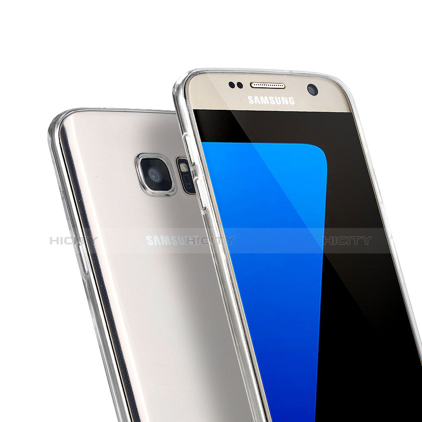 Samsung Galaxy S7 G930F G930FD用極薄ソフトケース シリコンケース 耐衝撃 全面保護 クリア透明 サムスン クリア