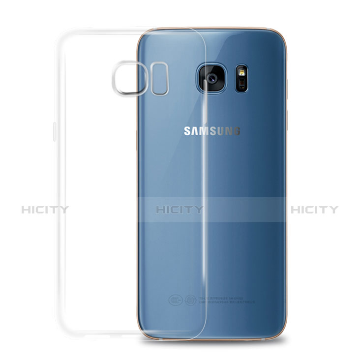Samsung Galaxy S7 G930F G930FD用極薄ソフトケース シリコンケース 耐衝撃 全面保護 クリア透明 T02 サムスン クリア