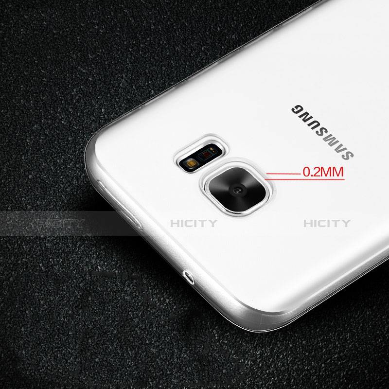 Samsung Galaxy S7 G930F G930FD用極薄ソフトケース シリコンケース 耐衝撃 全面保護 クリア透明 T02 サムスン クリア