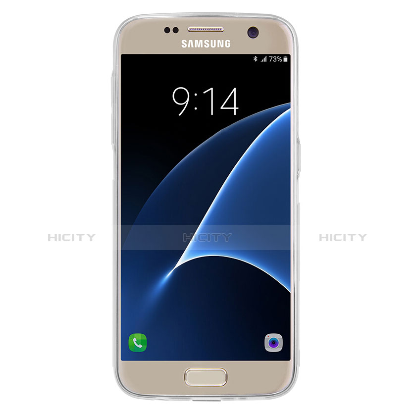 Samsung Galaxy S7 G930F G930FD用極薄ソフトケース シリコンケース 耐衝撃 全面保護 クリア透明 T04 サムスン クリア