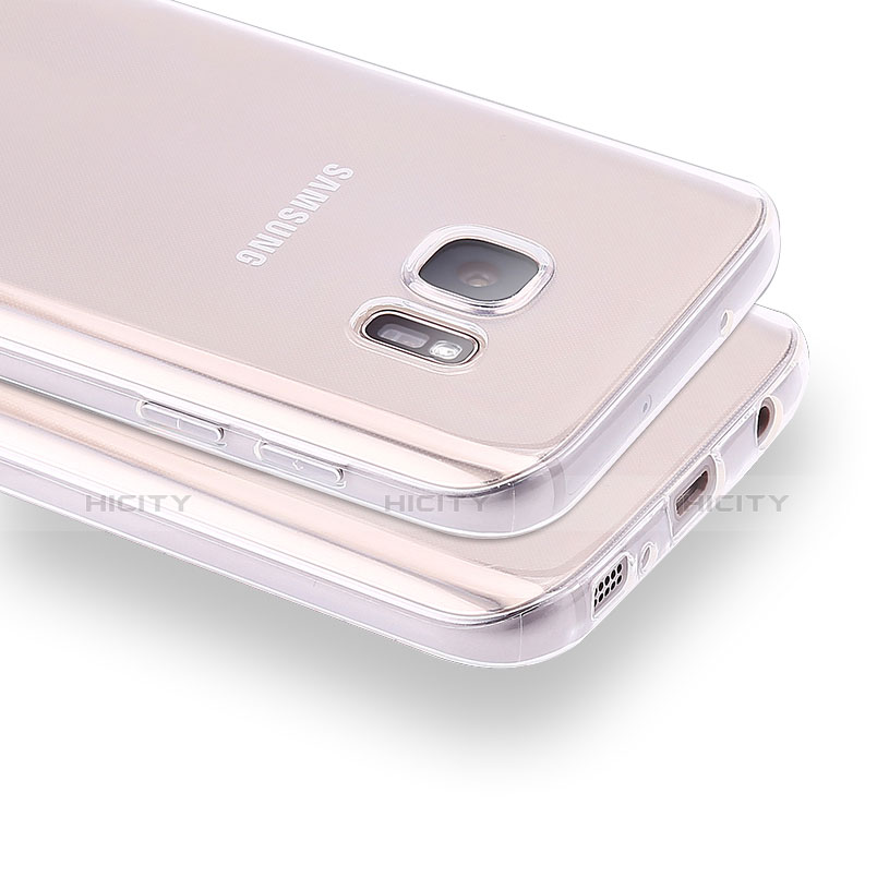 Samsung Galaxy S7 G930F G930FD用極薄ソフトケース シリコンケース 耐衝撃 全面保護 クリア透明 T05 サムスン クリア