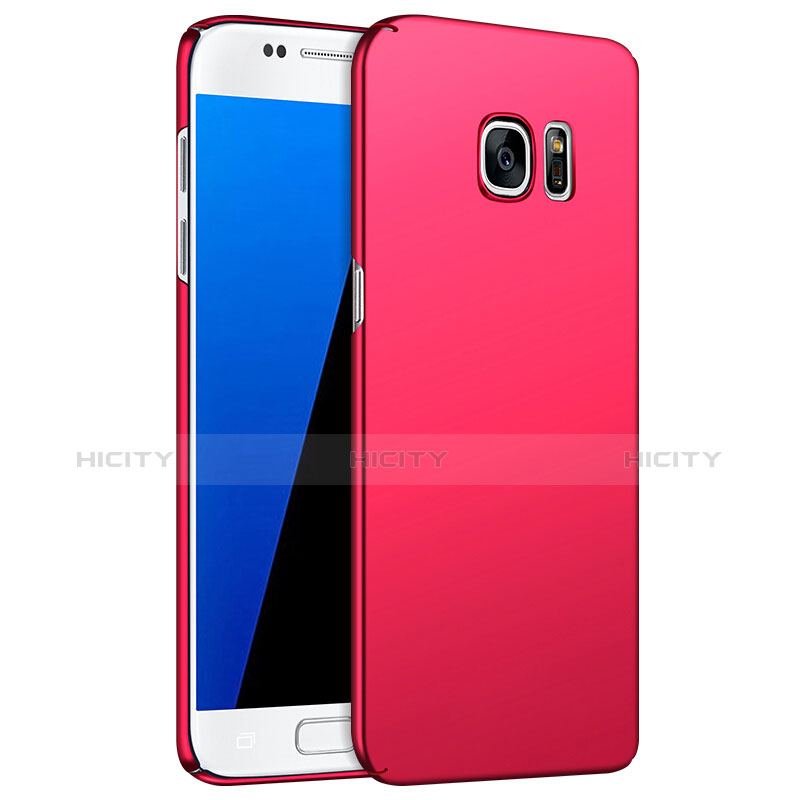 Samsung Galaxy S7 G930F G930FD用ハードケース プラスチック 質感もマット M02 サムスン レッド