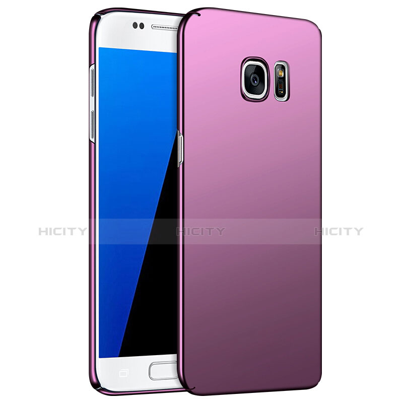 Samsung Galaxy S7 G930F G930FD用ハードケース プラスチック 質感もマット M02 サムスン パープル