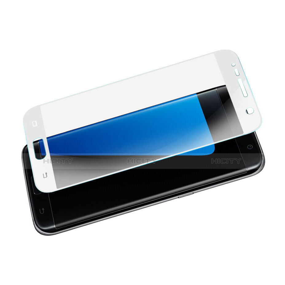 Samsung Galaxy S7 G930F G930FD用強化ガラス フル液晶保護フィルム サムスン ホワイト