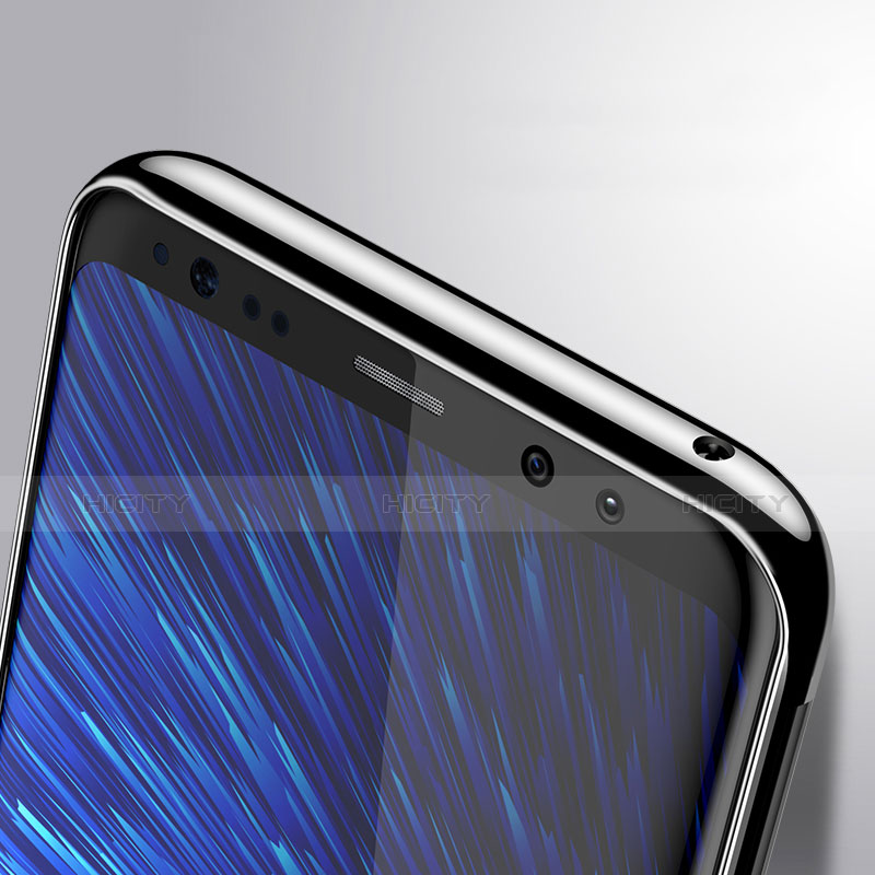 Samsung Galaxy S8用ハイブリットバンパーケース クリア透明 プラスチック サムスン ネイビー