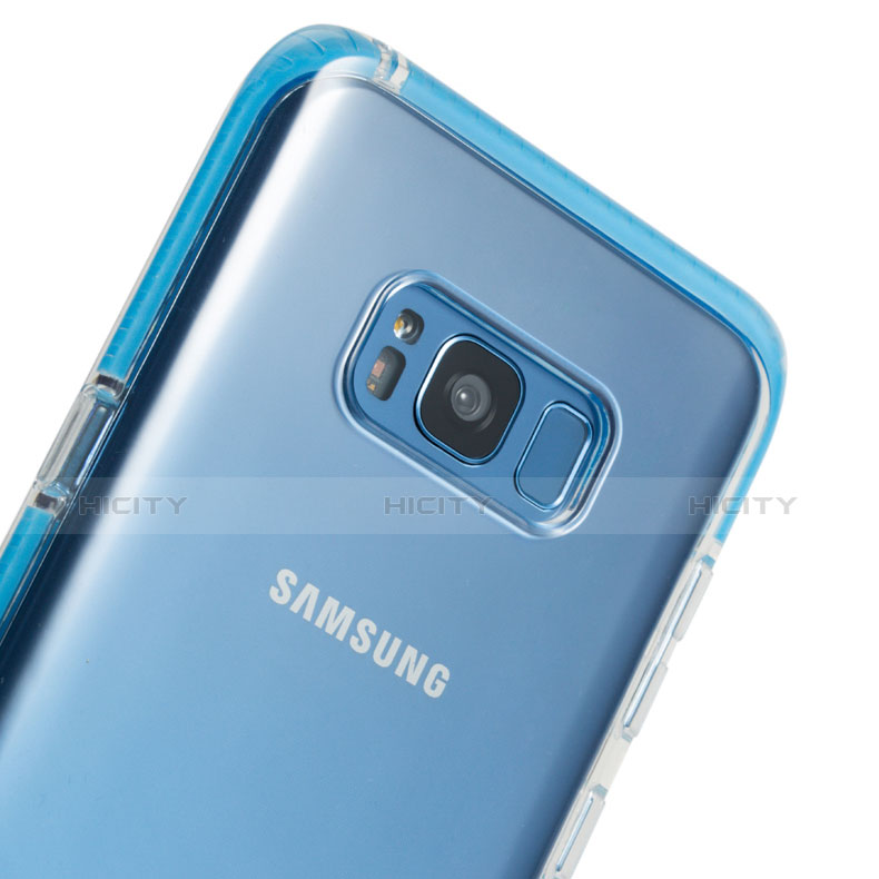 Samsung Galaxy S8用極薄ソフトケース シリコンケース 耐衝撃 全面保護 クリア透明 T06 サムスン クリア
