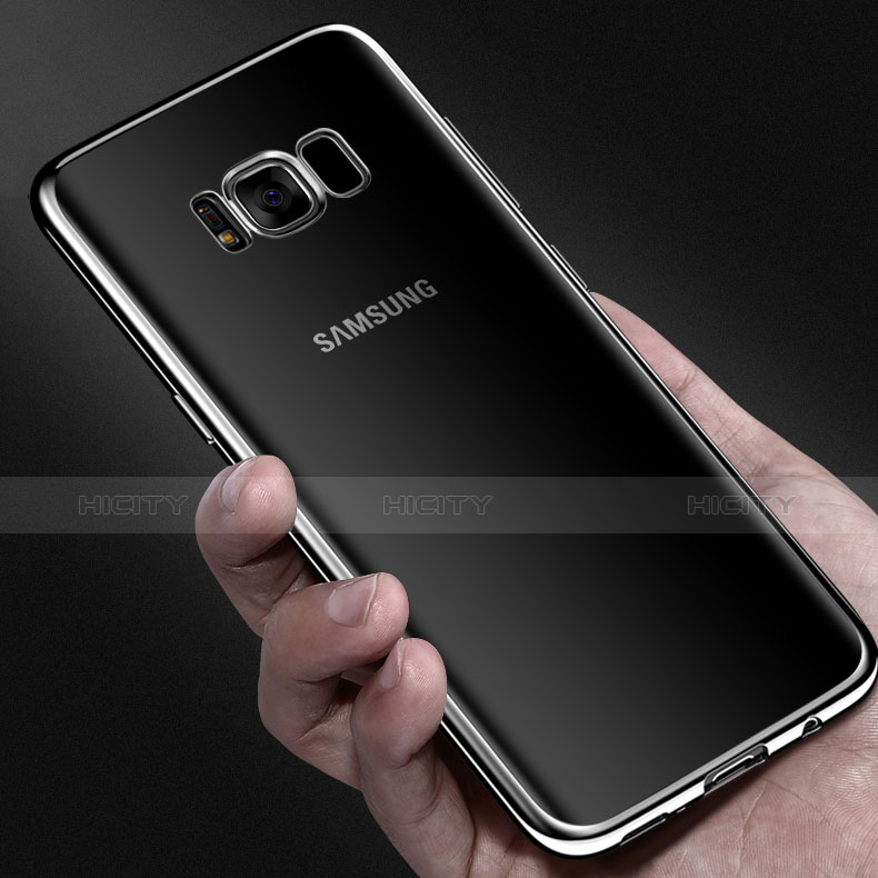 Samsung Galaxy S8用極薄ソフトケース シリコンケース 耐衝撃 全面保護 クリア透明 サムスン クリア