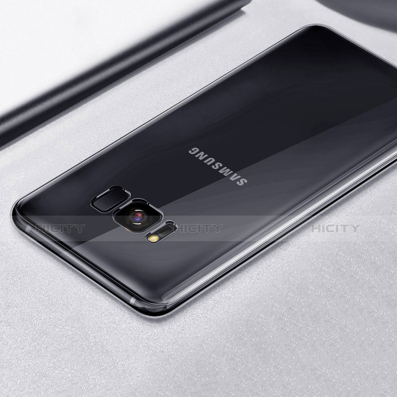 Samsung Galaxy S8用極薄ソフトケース シリコンケース 耐衝撃 全面保護 クリア透明 T02 サムスン クリア