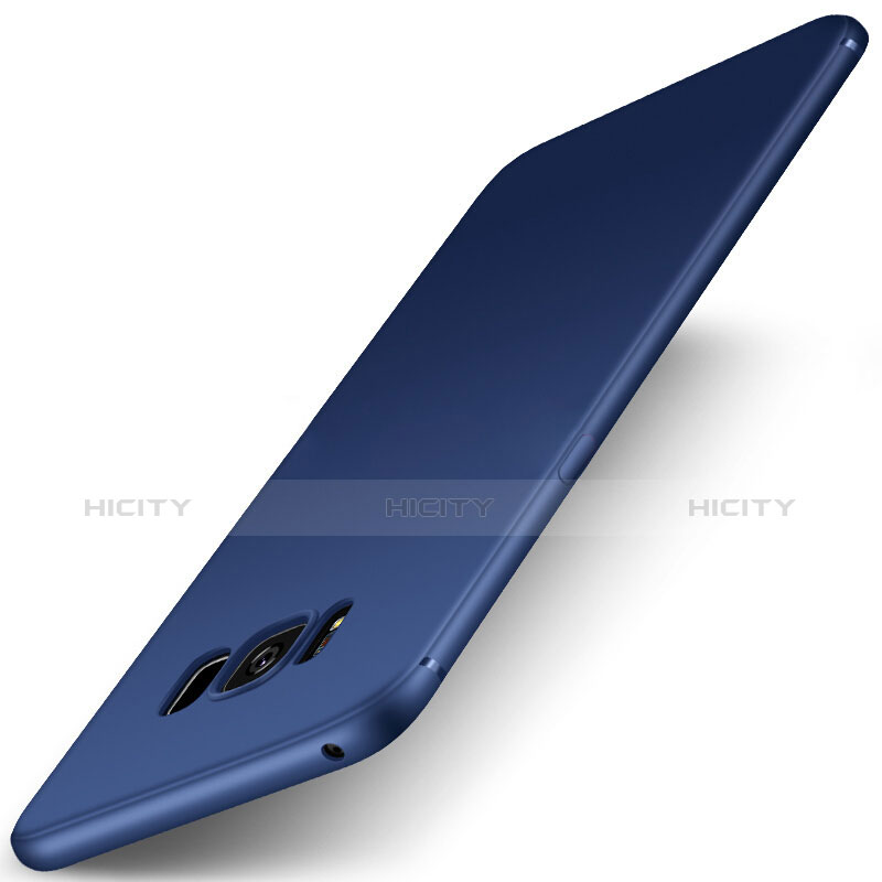 Samsung Galaxy S8用極薄ソフトケース シリコンケース 耐衝撃 全面保護 S01 サムスン ネイビー