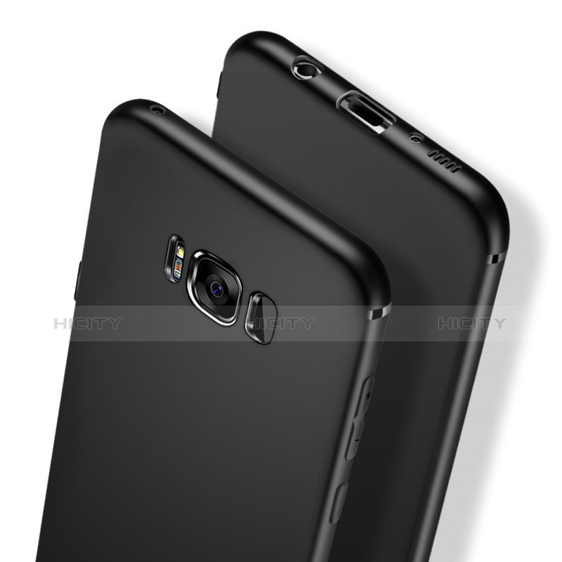 Samsung Galaxy S8用極薄ソフトケース シリコンケース 耐衝撃 全面保護 S03 サムスン ブラック