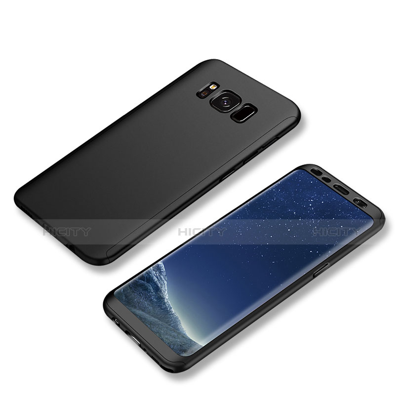 Samsung Galaxy S8用極薄ソフトケース シリコンケース 耐衝撃 全面保護 S04 サムスン ブラック