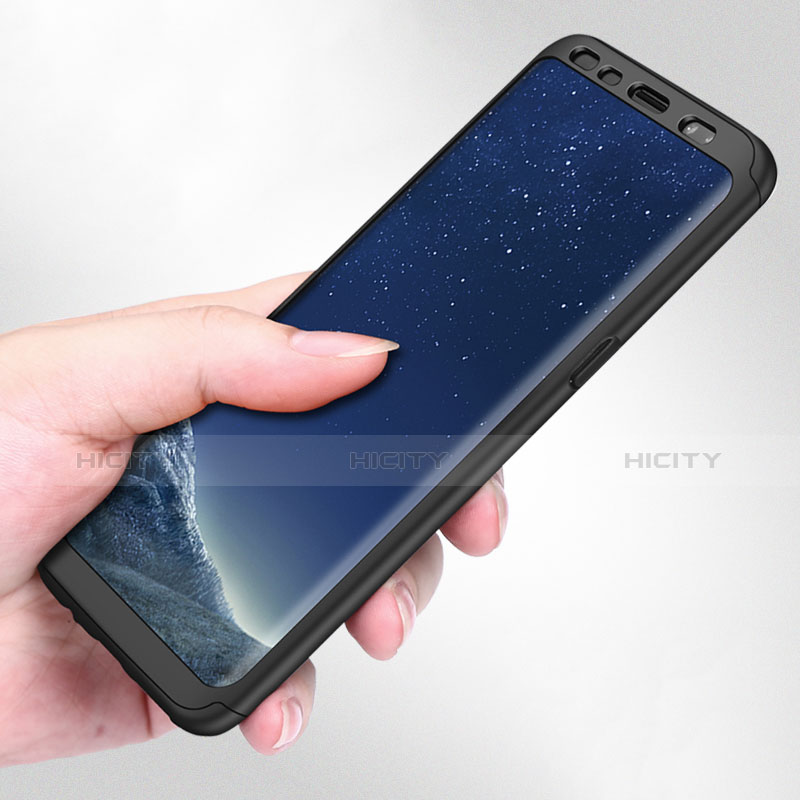 Samsung Galaxy S8用極薄ソフトケース シリコンケース 耐衝撃 全面保護 S04 サムスン ブラック
