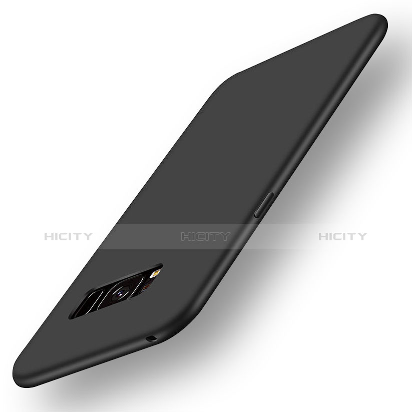 Samsung Galaxy S8用極薄ソフトケース シリコンケース 耐衝撃 全面保護 S05 サムスン ブラック