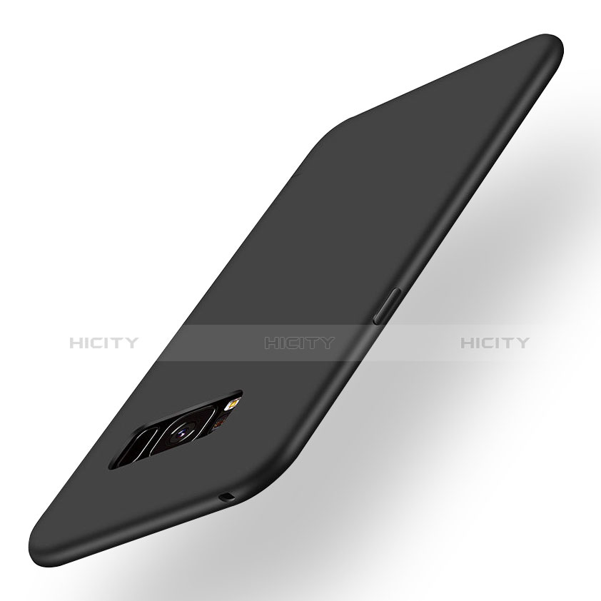 Samsung Galaxy S8用極薄ソフトケース シリコンケース 耐衝撃 全面保護 S06 サムスン ブラック