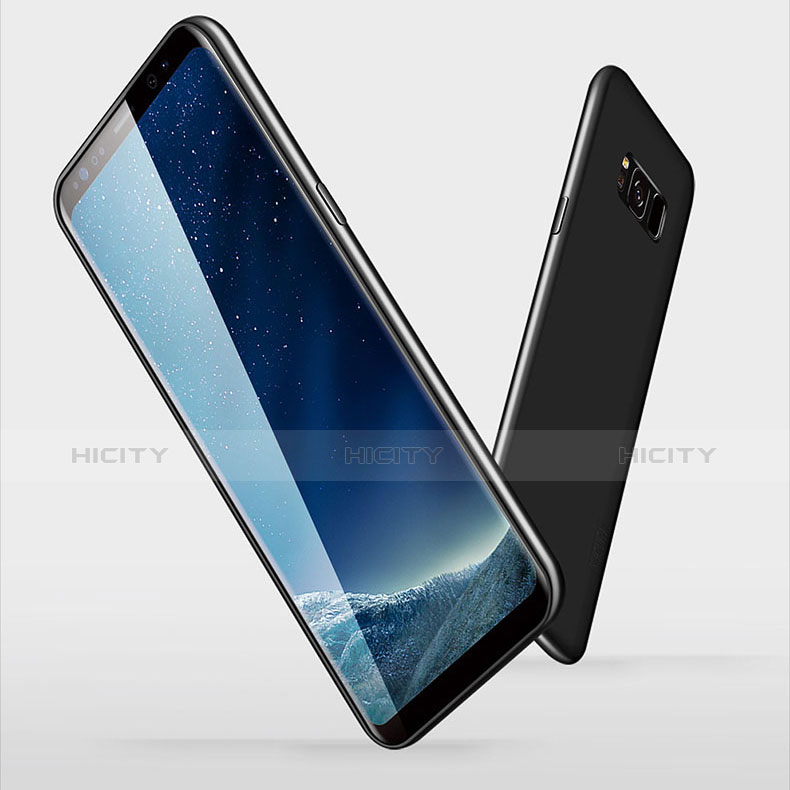 Samsung Galaxy S8用極薄ソフトケース シリコンケース 耐衝撃 全面保護 S06 サムスン ブラック