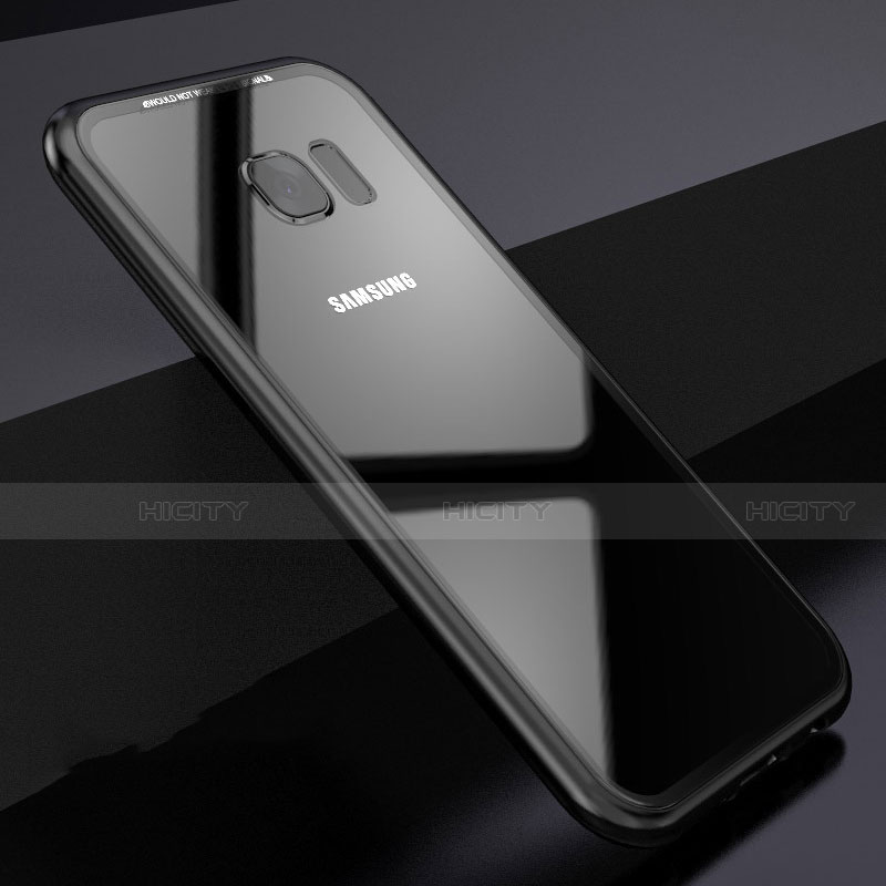 Samsung Galaxy S8用ケース 高級感 手触り良い アルミメタル 製の金属製 360度 フルカバーバンパー 鏡面 カバー M03 サムスン 