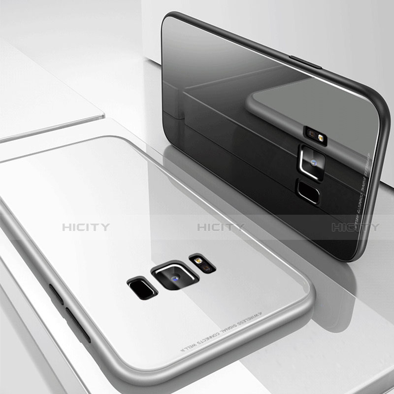 Samsung Galaxy S8用ケース 高級感 手触り良い アルミメタル 製の金属製 360度 フルカバーバンパー 鏡面 カバー M04 サムスン 
