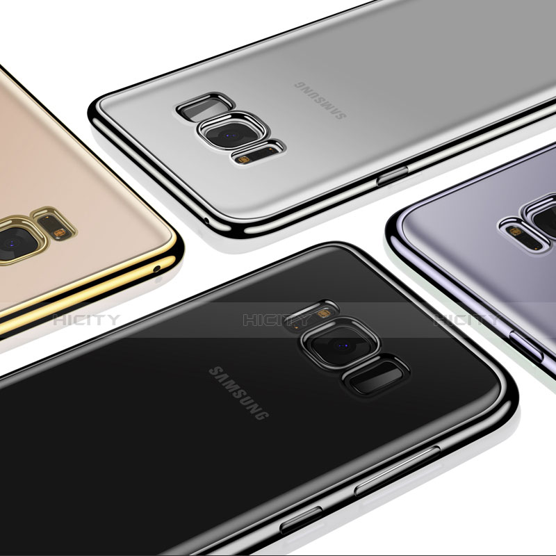 Samsung Galaxy S8用極薄ソフトケース シリコンケース 耐衝撃 全面保護 クリア透明 H03 サムスン 