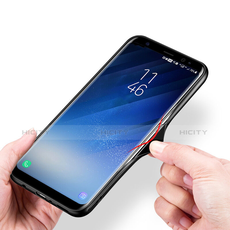 Samsung Galaxy S8用ハイブリットバンパーケース プラスチック 鏡面 カバー サムスン 