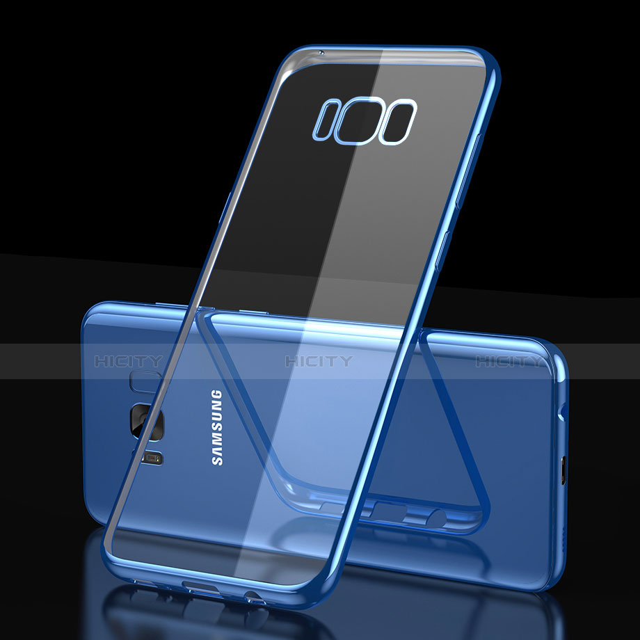 Samsung Galaxy S8用極薄ソフトケース シリコンケース 耐衝撃 全面保護 クリア透明 H05 サムスン 