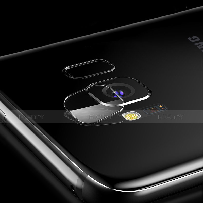 Samsung Galaxy S8用強化ガラス カメラプロテクター カメラレンズ 保護ガラスフイルム C02 サムスン クリア