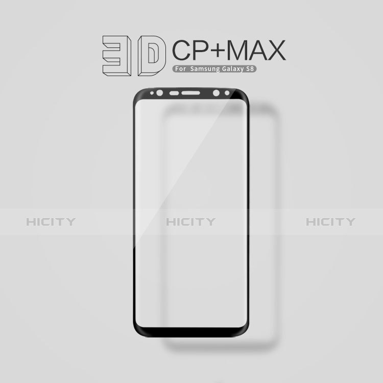 Samsung Galaxy S8用強化ガラス フル液晶保護フィルム F12 サムスン ブラック