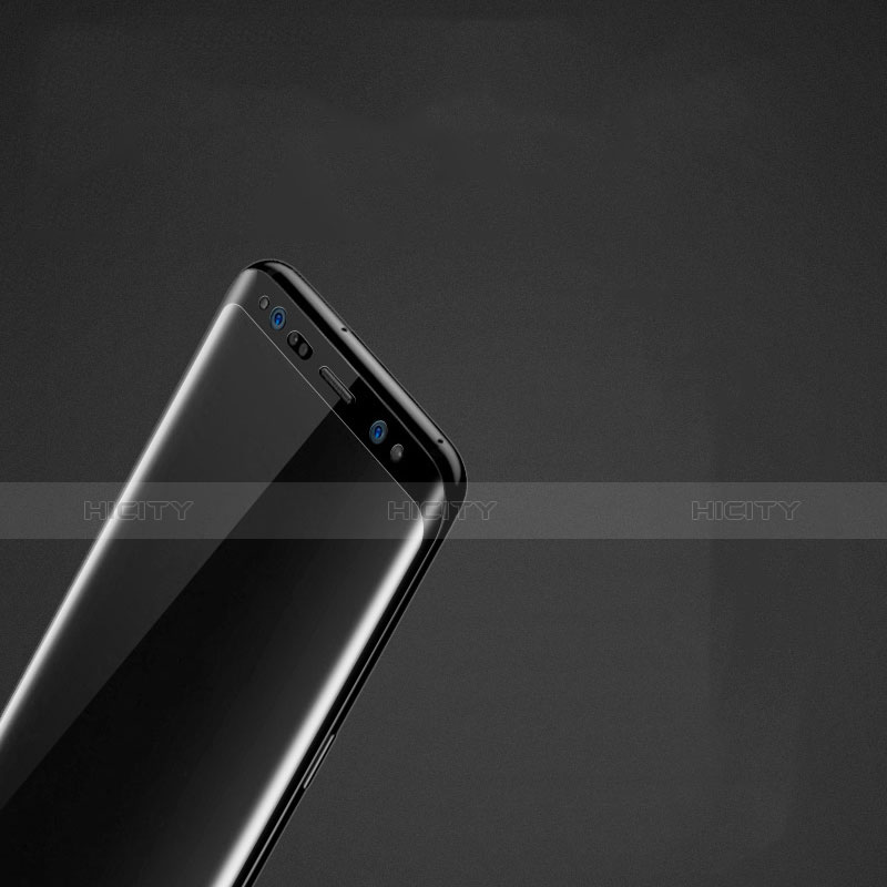 Samsung Galaxy S8用強化ガラス フル液晶保護フィルム F04 サムスン ブラック