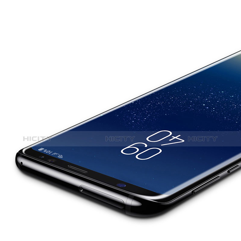Samsung Galaxy S8用強化ガラス フル液晶保護フィルム F06 サムスン ブラック