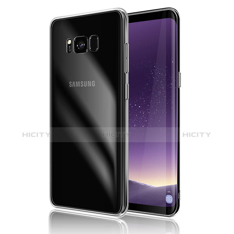 Samsung Galaxy S8 Plus用極薄ソフトケース シリコンケース 耐衝撃 全面保護 クリア透明 サムスン クリア