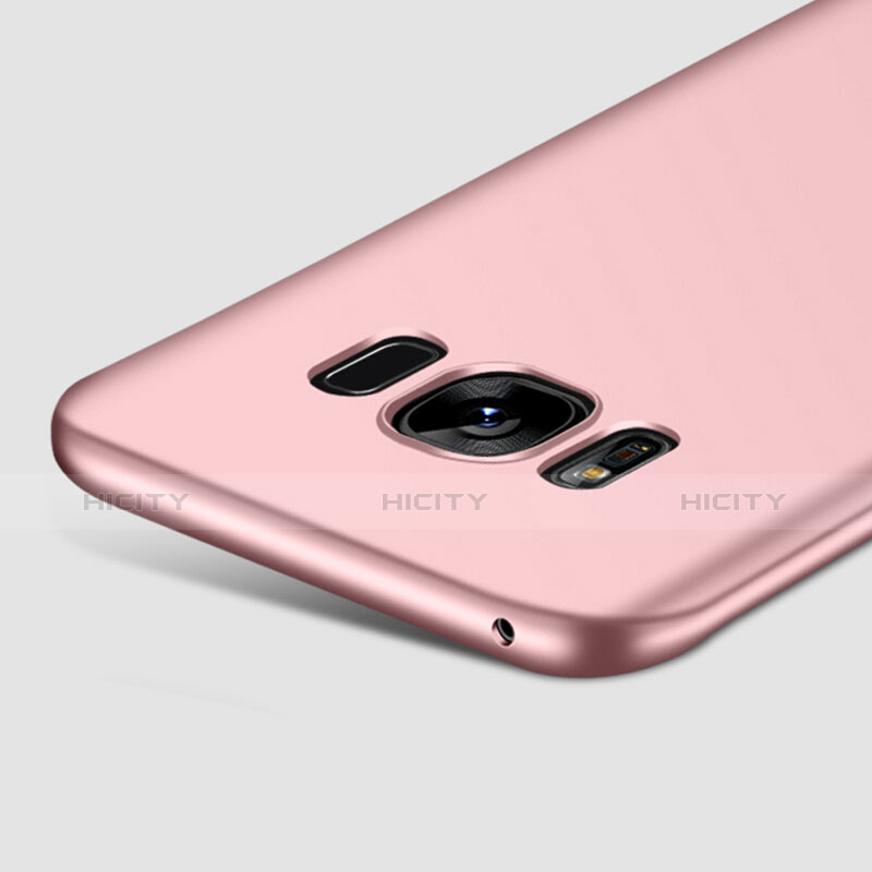 Samsung Galaxy S8 Plus用ハードケース プラスチック 質感もマット アンド指輪 サムスン ピンク