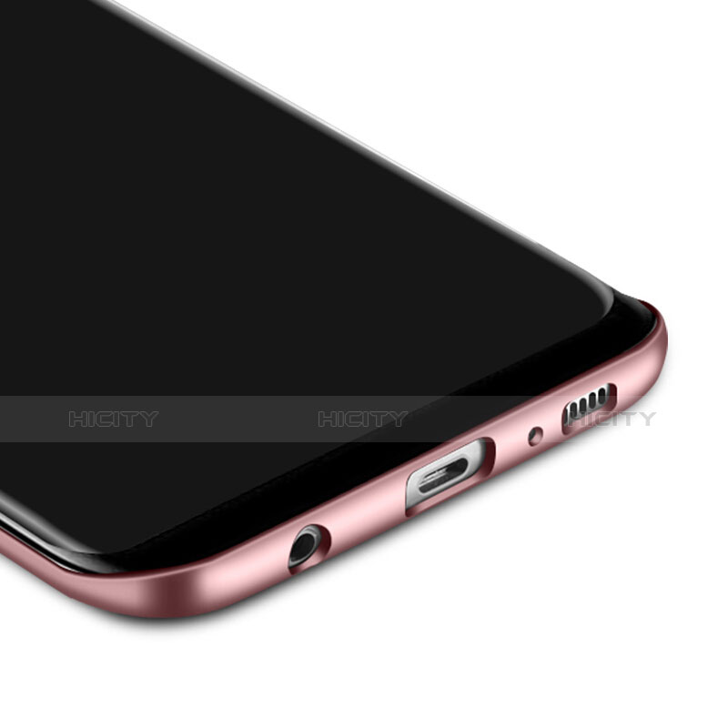 Samsung Galaxy S8 Plus用ハードケース プラスチック 質感もマット アンド指輪 サムスン ピンク