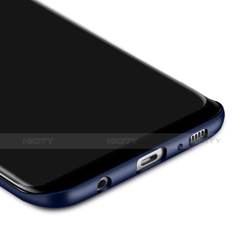 Samsung Galaxy S8 Plus用ハードケース プラスチック 質感もマット アンド指輪 サムスン ネイビー