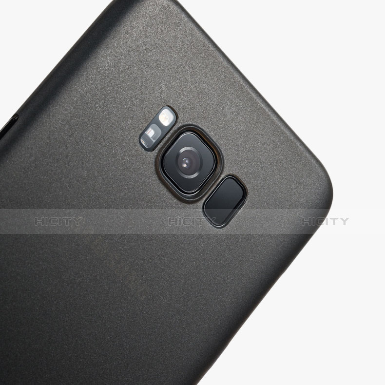 Samsung Galaxy S8 Plus用極薄ケース クリア透明 プラスチック サムスン ブラック