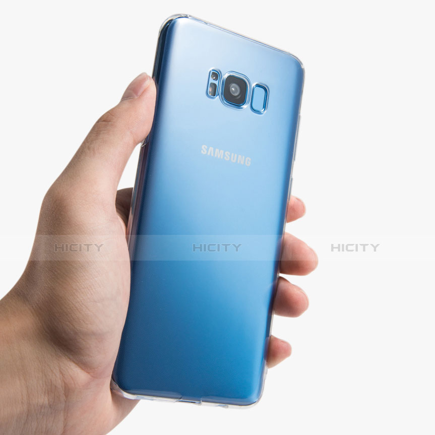 Samsung Galaxy S8 Plus用極薄ソフトケース シリコンケース 耐衝撃 全面保護 クリア透明 T07 サムスン クリア