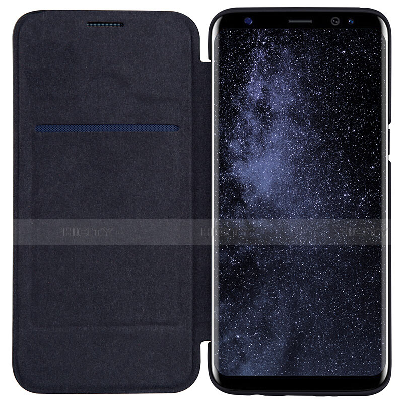 Samsung Galaxy S8 Plus用手帳型 レザーケース スタンド S01 サムスン ブラック