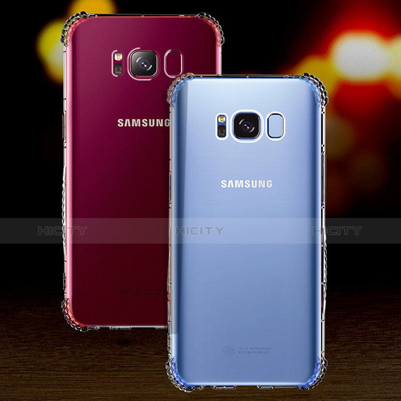 Samsung Galaxy S8 Plus用極薄ソフトケース シリコンケース 耐衝撃 全面保護 クリア透明 T19 サムスン クリア