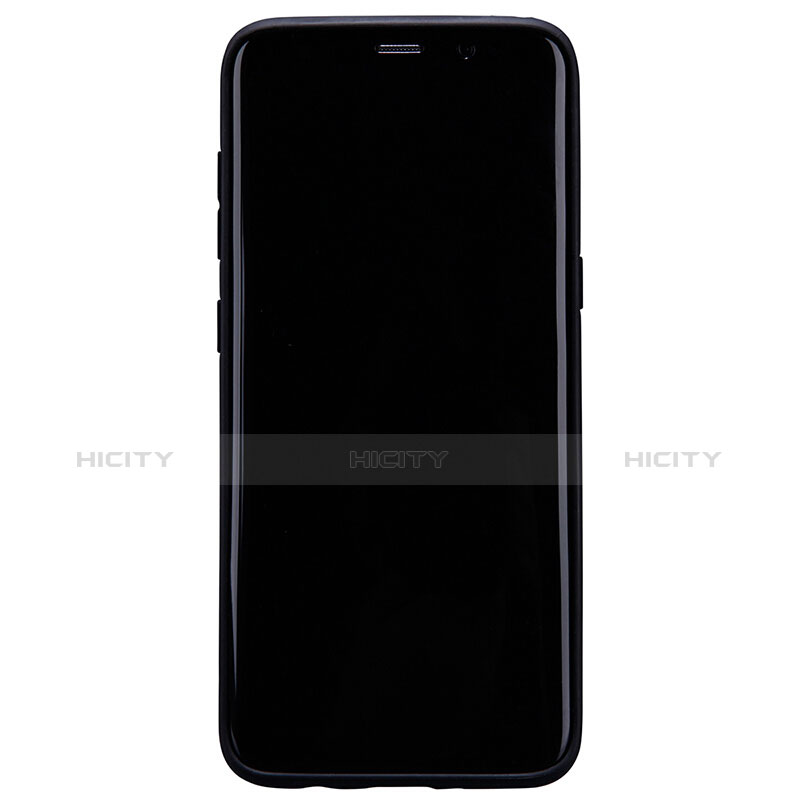 Samsung Galaxy S8 Plus用ケース 高級感 手触り良いレザー柄 L01 サムスン ブラック