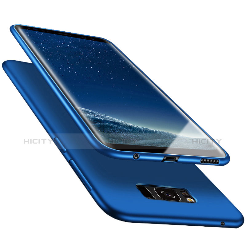 Samsung Galaxy S8 Plus用極薄ソフトケース シリコンケース 耐衝撃 全面保護 S06 サムスン ネイビー