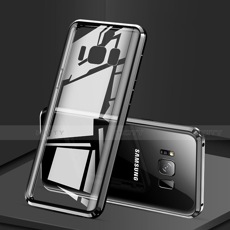 Samsung Galaxy S8 Plus用ケース 高級感 手触り良い アルミメタル 製の金属製 360度 フルカバーバンパー 鏡面 カバー サムスン 