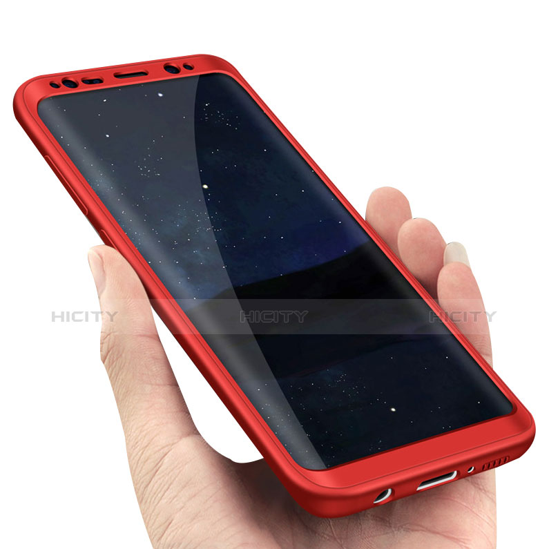 Samsung Galaxy S8 Plus用ハードケース プラスチック 質感もマット 前面と背面 360度 フルカバー Q02 サムスン 