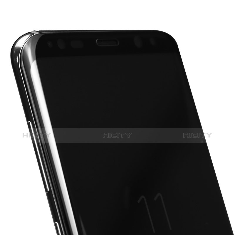 Samsung Galaxy S8 Plus用強化ガラス フル液晶保護フィルム F10 サムスン ブラック